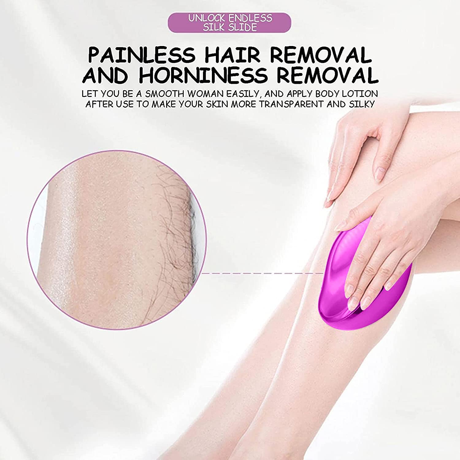 Magic Crystal Hair Remover – Painless Hair Removal for Men & Women (Random Color)