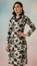 Sapphire Style Digital Printed Khaddar 3 Piece – Unstitched Winter Suit (D-6556)