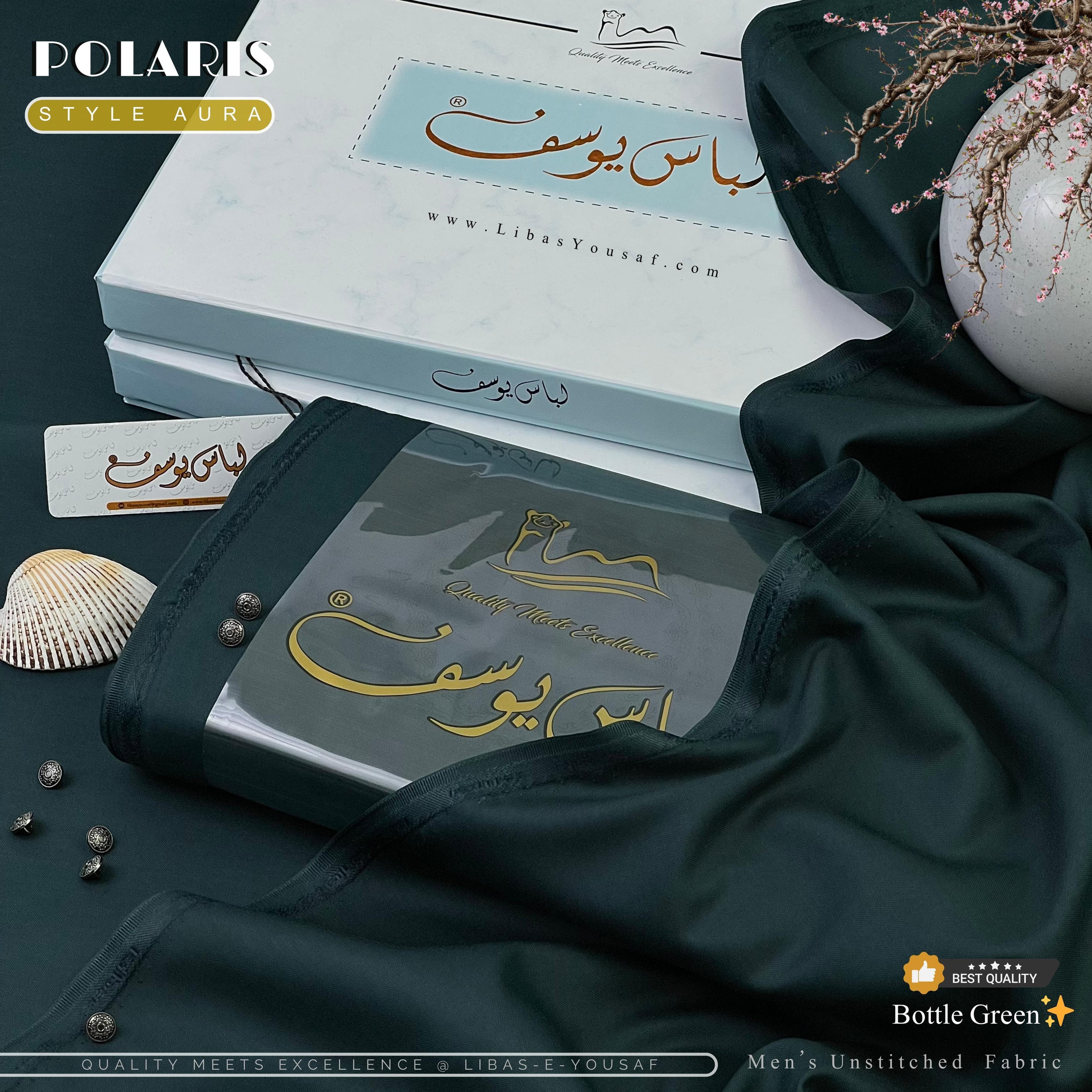 Polaris Style Aura by Libas-e-Yousaf | Premium Men’s Unstitched Fabric