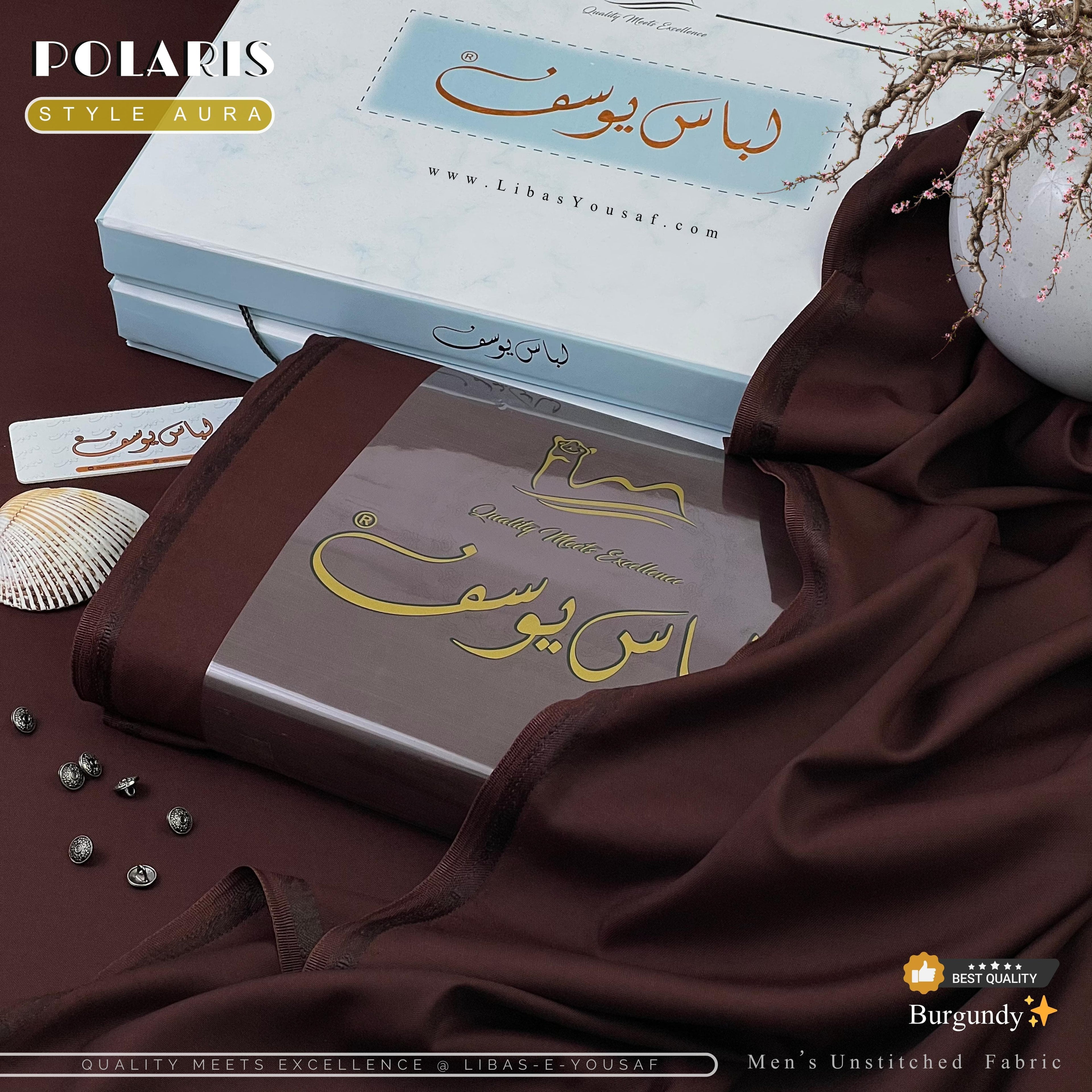 Polaris Style Aura by Libas-e-Yousaf | Premium Men’s Unstitched Fabric