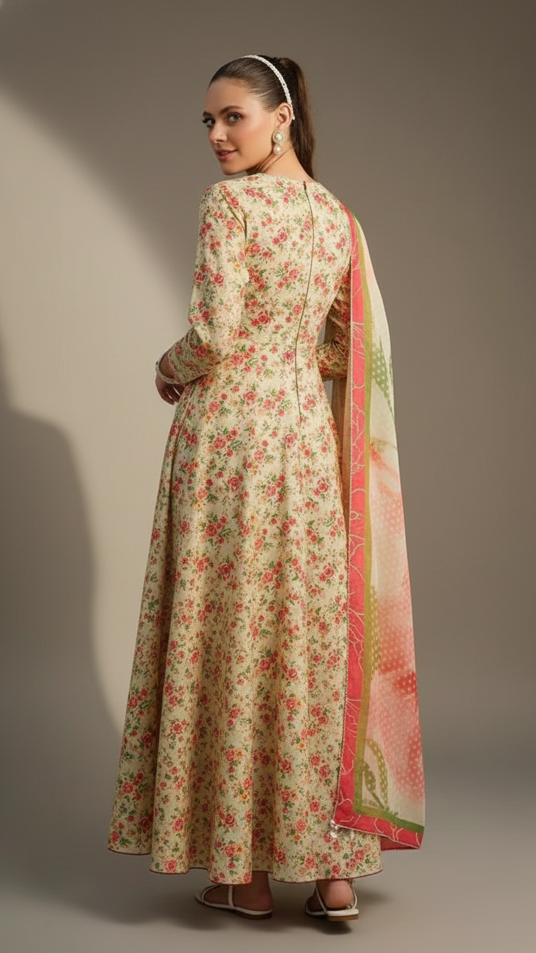 Premium Khaddar 3 Piece Suit Unstitched - Ladies Winter Collection 2025 (D-6466)