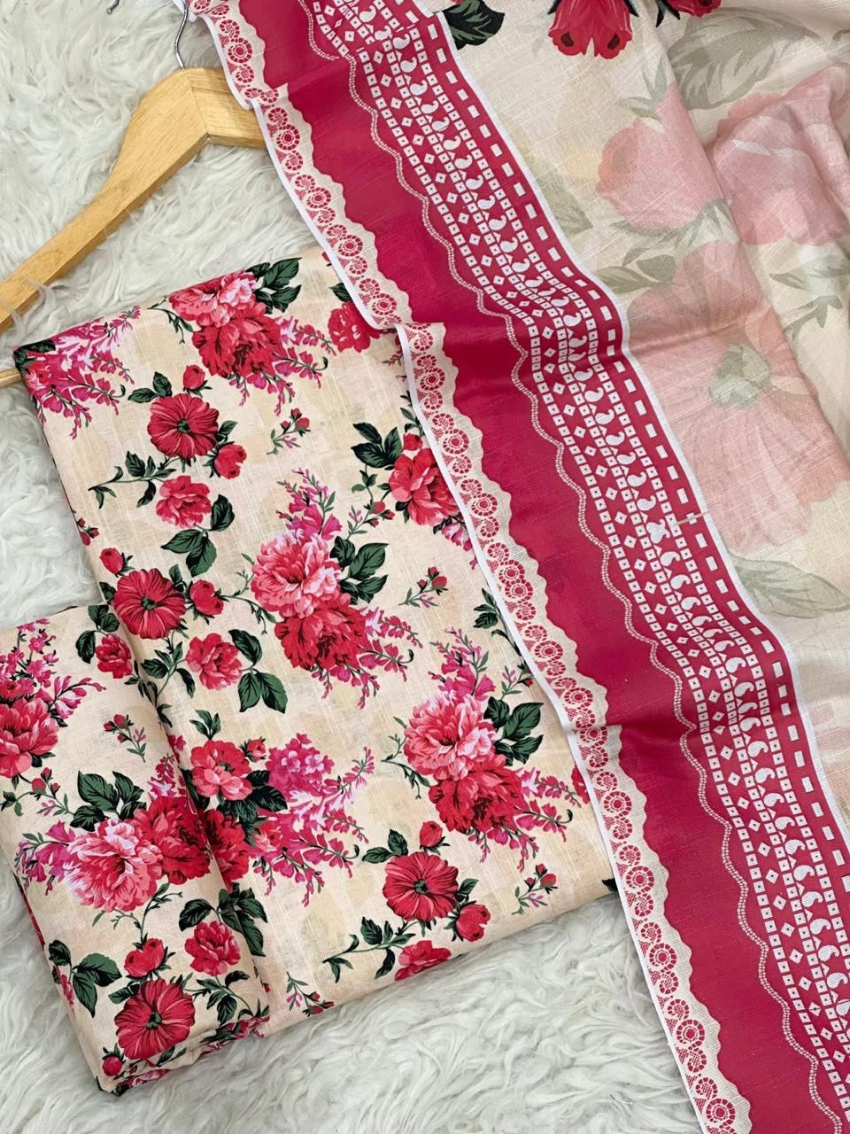 Premium Khaddar 3 Piece Suit Unstitched - Ladies Winter Collection 2025 (D-6469)