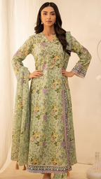 Premium Khaddar 3 Piece Suit Unstitched - Ladies Winter Collection 2025 (D-6490)