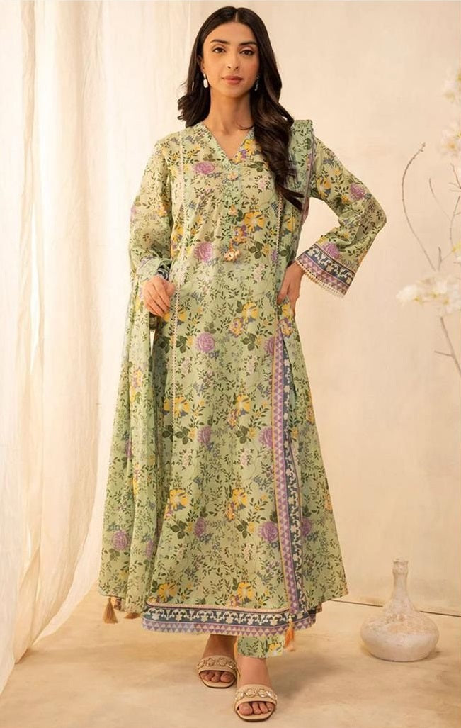 Premium Khaddar 3 Piece Suit Unstitched - Ladies Winter Collection 2025 (D-6490)