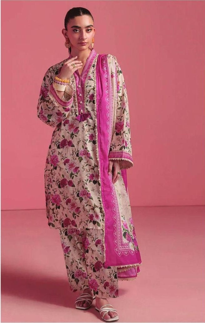 Premium Khaddar 3 Piece Suit Unstitched - Ladies Winter Collection 2025 (D-6469)