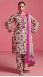 Premium Khaddar 3 Piece Suit Unstitched - Ladies Winter Collection 2025 (D-6469)