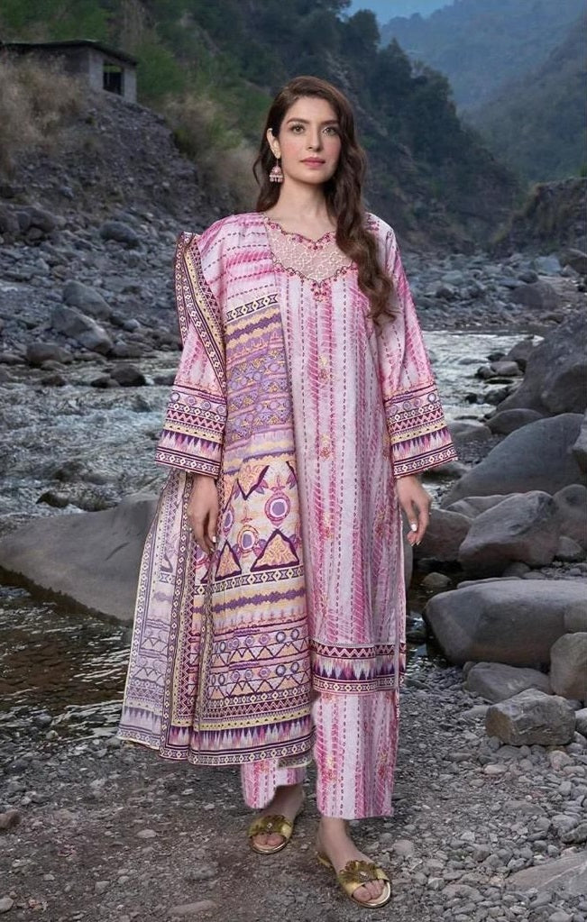Premium Khaddar 3 Piece Suit Unstitched - Ladies Winter Collection 2025 D-6461