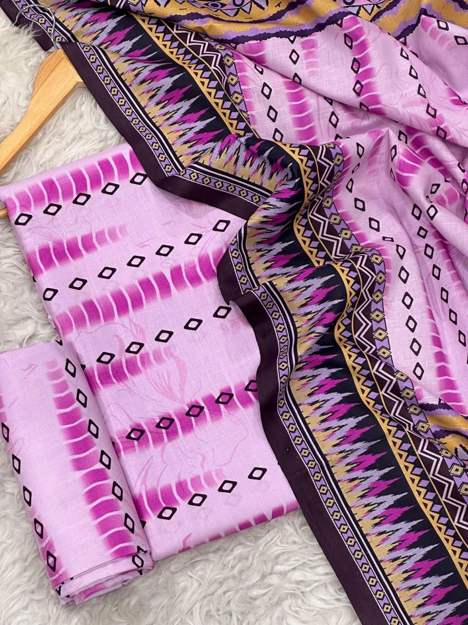 Premium Khaddar 3 Piece Suit Unstitched - Ladies Winter Collection 2025 D-6461