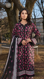 Premium Khaddar 3 Piece Suit Unstitched - Ladies Winter Collection 2025 (D-6463)