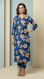 Sapphire Style Digital Printed Khaddar 3 Piece – Unstitched Winter Suit (D-6558)