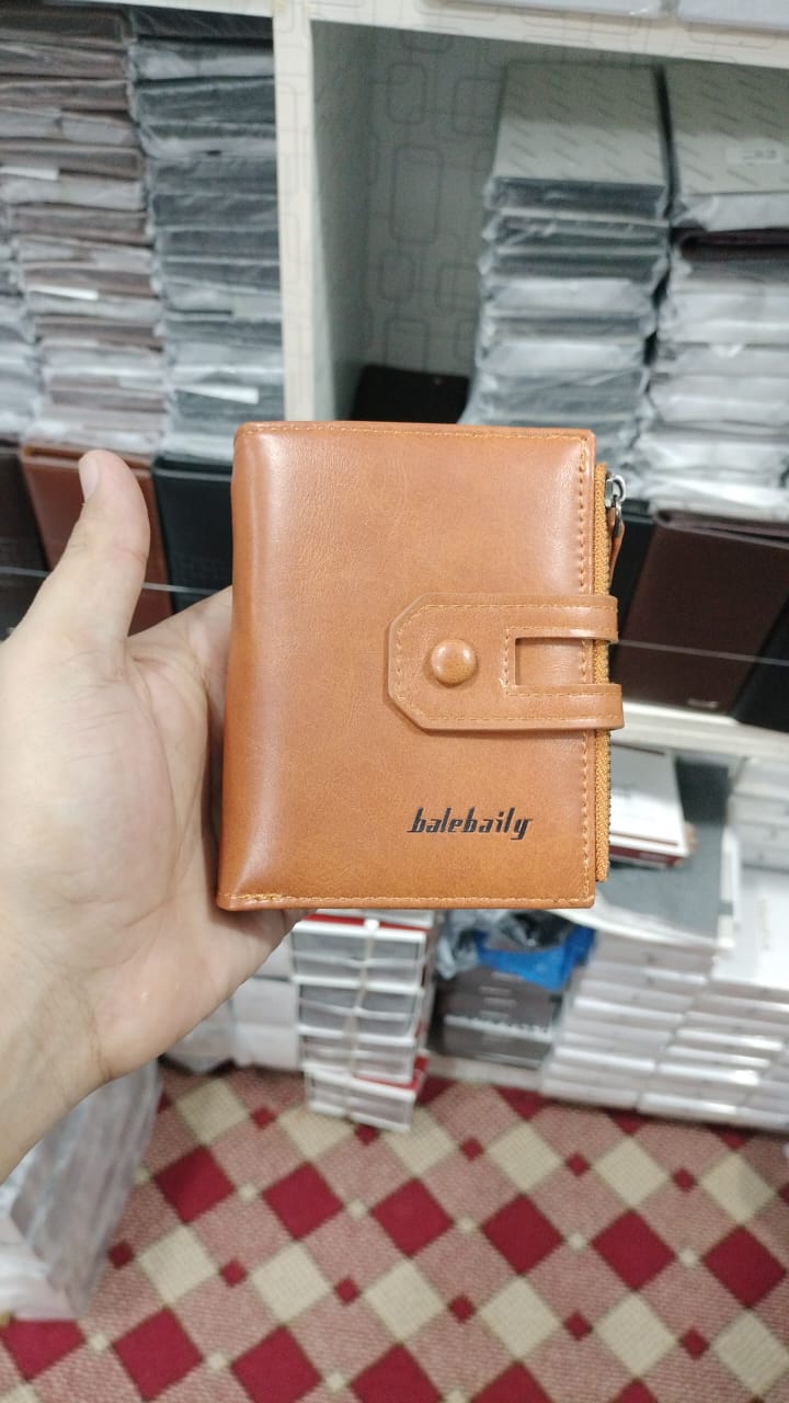 Original Buffalo Leather Trifold Wallet for Men