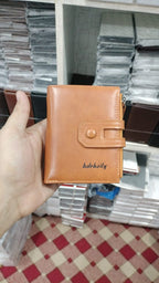 Original Buffalo Leather Trifold Wallet for Men